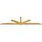 Ekena Millwork Kennewick Rough Sawn Timber Gable Bracket, Western Red Cedar, 108"W x 27"H x 2"D x 4"F, 6/12 Pitch GBW108X27X0204KEN00RWR - alternate 2